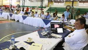 El Mandatario preside el Gabinete Itinerante, que se desarrolla en Archidona, provincia de Napo. Foto: Presidencia 