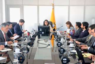 Representantes de tres organismos internacionales se encuentran para gestionar apoyo técnico y financiero a Ecuador. 