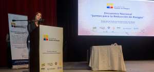 La vicepresidenta (e) Alejandra Vicu&ntilde;a inaugur&oacute; el encuentro sobre riesgos que concluir&aacute; hoy.