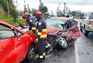 Quito: Accidente en la avenida Sim&oacute;n Bol&iacute;var