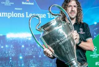 Carles Puyol traerá al Ecuador el trofeo de la Champions League