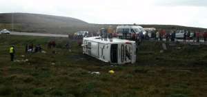 El accidente de bus en Colta dej&oacute; 30 personas heridas