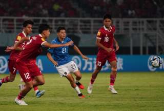 Ecuador empata con Indonesia al finalizar el primer tiempo