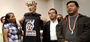 Roger Waters dio una rueda de prensa este 20 de noviembre para hablar sobre su visita a la Amazon&iacute;a ecuatoriana.