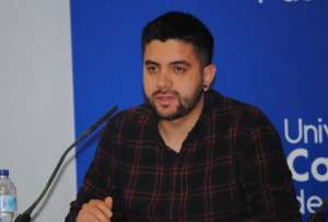 El juez anticorrupci&oacute;n, Carlos Serrano, durante una rueda de prensa. 