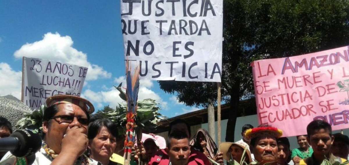Pobladores amaz&oacute;nicos de Ecuador acudir&aacute;n a varias instancias para reclamar por el fallo a favor de la petrolera Chevron.