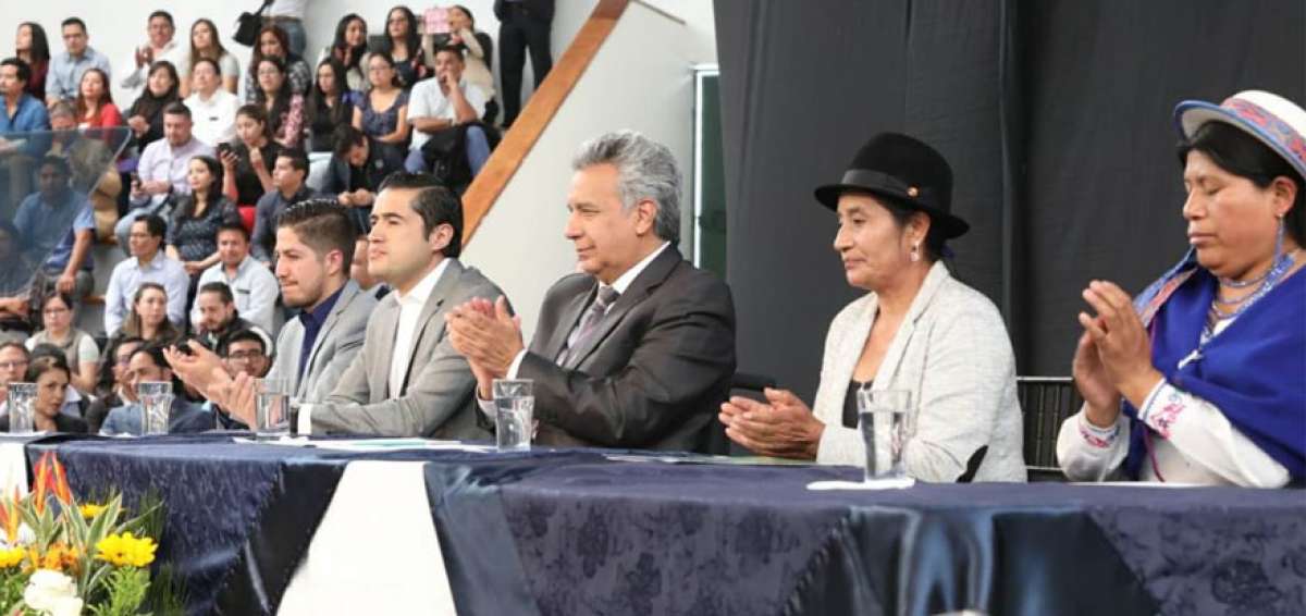 El presidente de la Rep&uacute;blica, Len&iacute;n Moreno, particip&oacute; en el lanzamiento del programa de financiamiento &ldquo;Cr&eacute;dito, Inversi&oacute;n y Empleo para la Prosperidad&rdquo;.