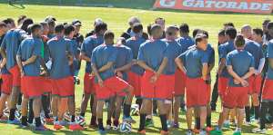 Los jugadores del Deportivo Quito conocer&aacute;n hoy cu&aacute;l ser&aacute; el futuro institucional del equipo. Foto: Miguel Jim&eacute;nez / El Tel&eacute;grafo.