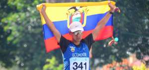 Andr&eacute;s Chocho es el mejor marchista de los 50 km en los Sudamericanos