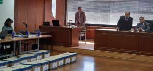 La diligencia se cumple en el octavo piso de la Corte Nacional de Justicia, en Quito.