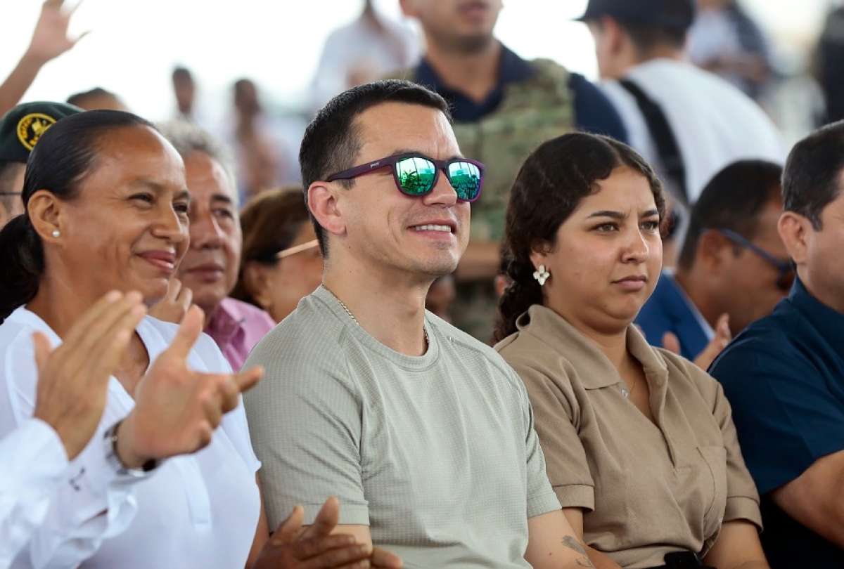 El presidente Noboa se refiri&oacute; a la situaci&oacute;n del narcotr&aacute;fico con Colombia.