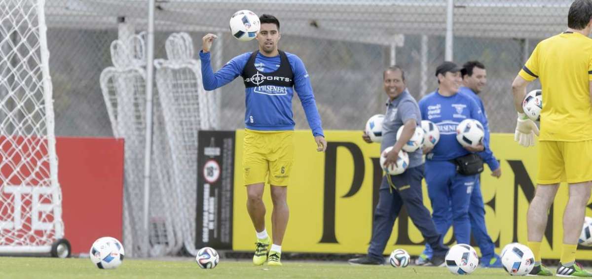 El 'Zar' Noboa durante la pr&aacute;ctica de ayer.