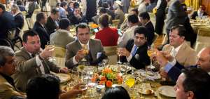 Los alcaldes compartieron un almuerzo, luego de reunirse con el Jefe de Estado, Len&iacute;n Moreno, en el Palacio de Carondelet.