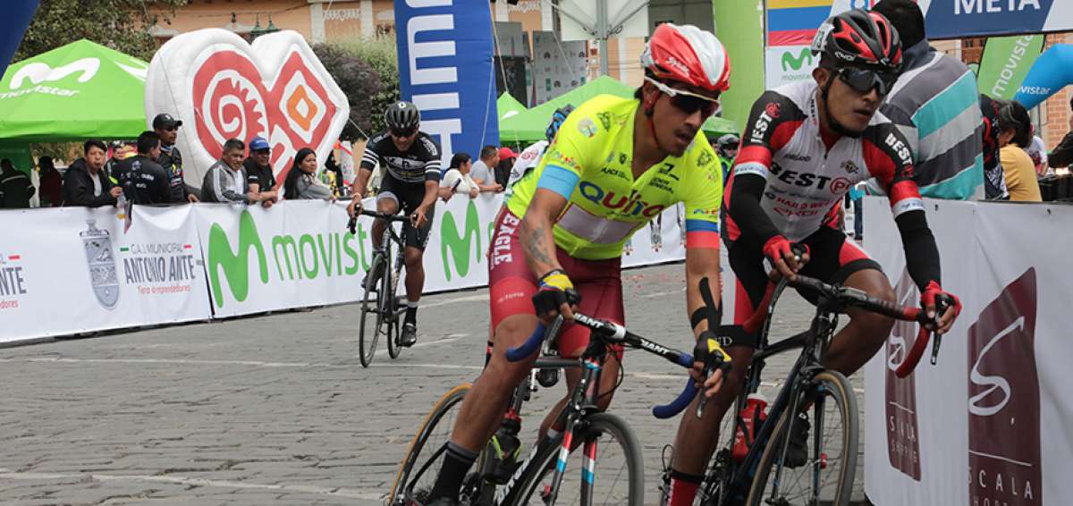 El ciclista Jorge Montenegro (de verde) gan&oacute; la Vuelta Cicl&iacute;stica al Ecuador que se disput&oacute; el mes pasado.