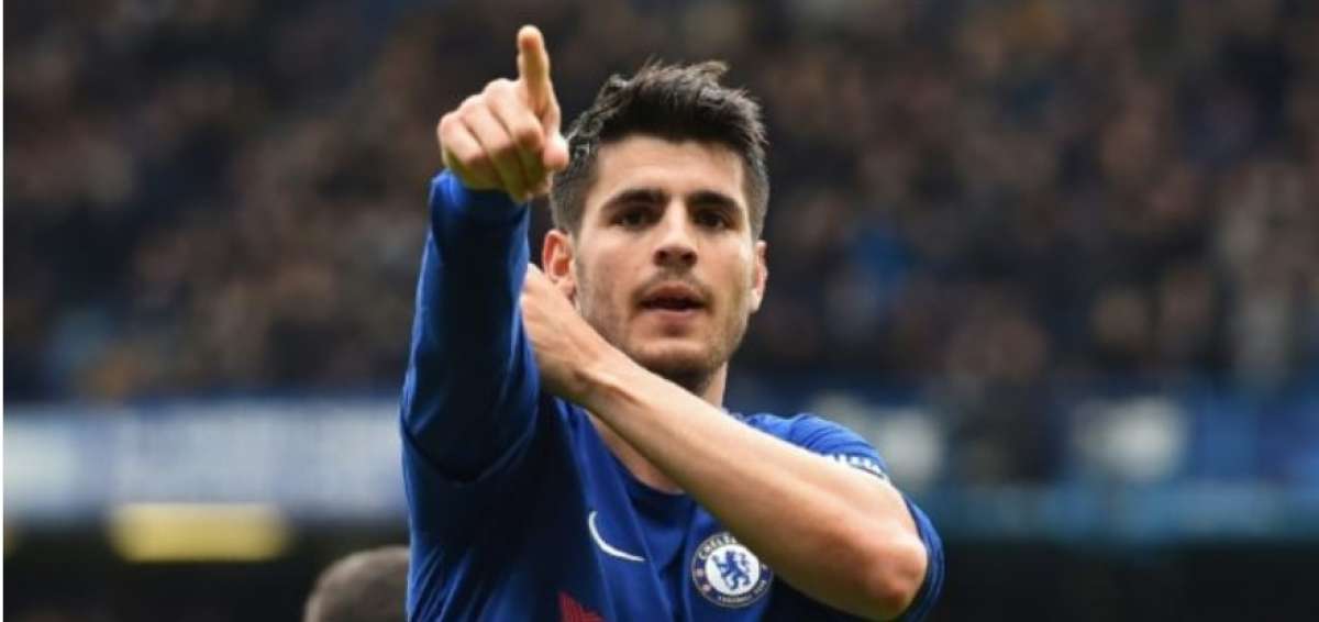 &Aacute;lvaro Morata celebra un gol marcado en el partido liguero disputado entre Chelsea y Tottenham Hotspur el pasado 1 de abril en el estadio de Stamford Bridge, en Londres.