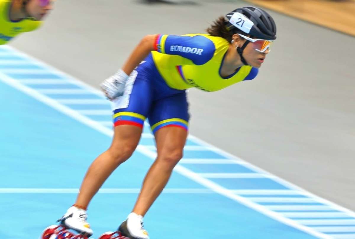 La ecuatoriana Gabriela Vargas obtuvo la medalla dorada en la competencia de 5.000 metros de patinaje.