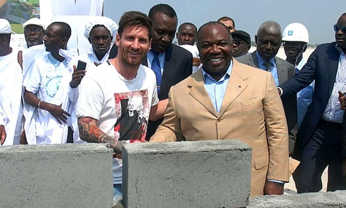 Desaparece la piedra que coloc&oacute; Messi en Gab&oacute;n para inaugurar un estadio