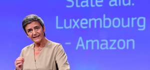 La comisaria europea de Competencia, Margrethe Vestager, explica el caso Luxemburgo - Amazon.