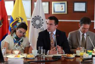 Daniel Noboa, presidente de la República, mantuvo una reunión con miembros de la Cámara de Industrias y Producción.