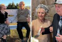 Abuelos de 83 y 90 años se casaron gracias a que hicieron match en Tinder