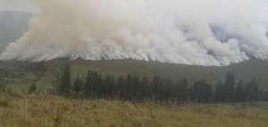 Incendios forestales amenazan zona cercana a reserva ecol&oacute;gica en Carchi