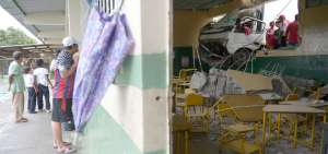 El accidente ocurri&oacute;, a las 07:30, cuando los alumnos del plantel rend&iacute;an su &uacute;ltimo examen de ingl&eacute;s.
