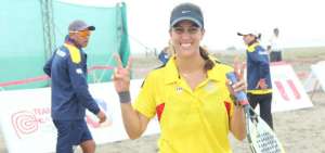 Carolina Lapentti tiene buenos recuerdos de su incursi&oacute;n en los Juegos Bolivarianos de Playa que se celebraron en Huanchaco, Per&uacute;, en diciembre de 2014.  