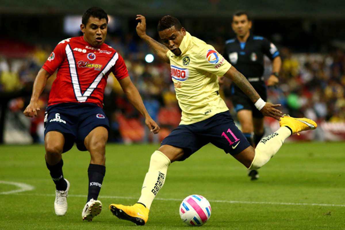 El ecuatoriano abri&oacute; el marcador para Am&eacute;rica. Foto tomada de periodicodigital.mx