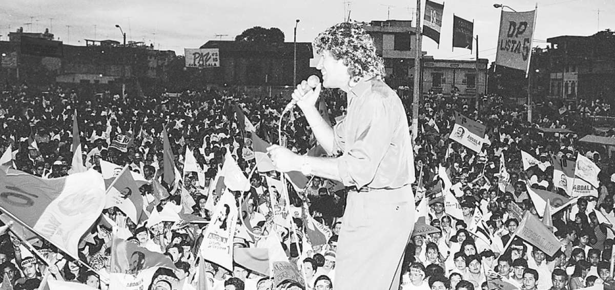 EL TEL&Eacute;GRAFO, 1996. Durante la campa&ntilde;a presidencial Los Iracundos fueron actores infaltables en las tarimas.