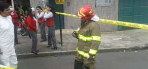 Trabajadores y moradores del sector fueron evacuados.