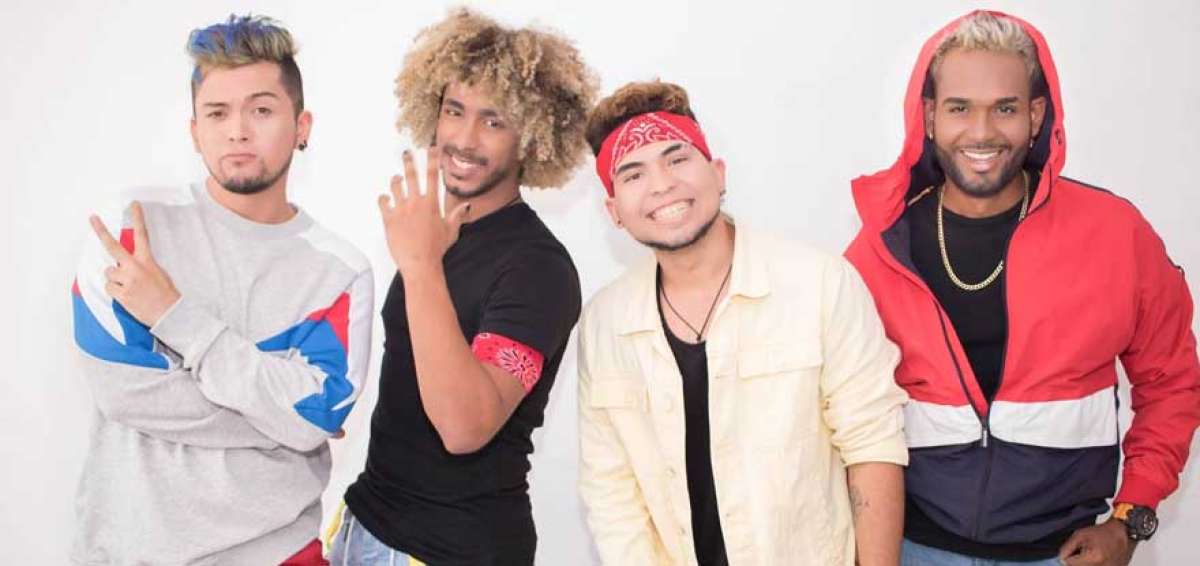 Desde la izquierda: Maik, Thavo, Joy y &Aacute;ngel conforman el grupo 4U,  de pop urbano, originario de Panam&aacute;, que ha sorprendido a la industria.