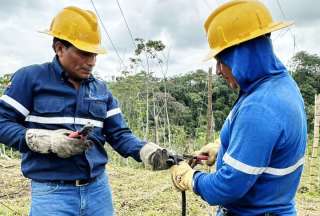 En Santo Domingo se instalaron más de 8 kilómetros de red eléctrica
