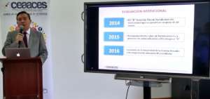 La presentaci&oacute;n de los resultados efectuados por Ceaaces se realiz&oacute; en Quito.