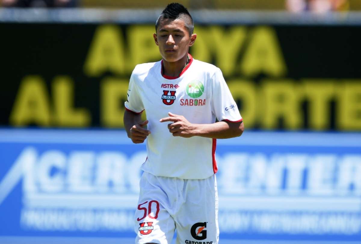Naula fue el autor del tanto de la victoria de Liga de Loja en los minutos finales. Foto: Archivo