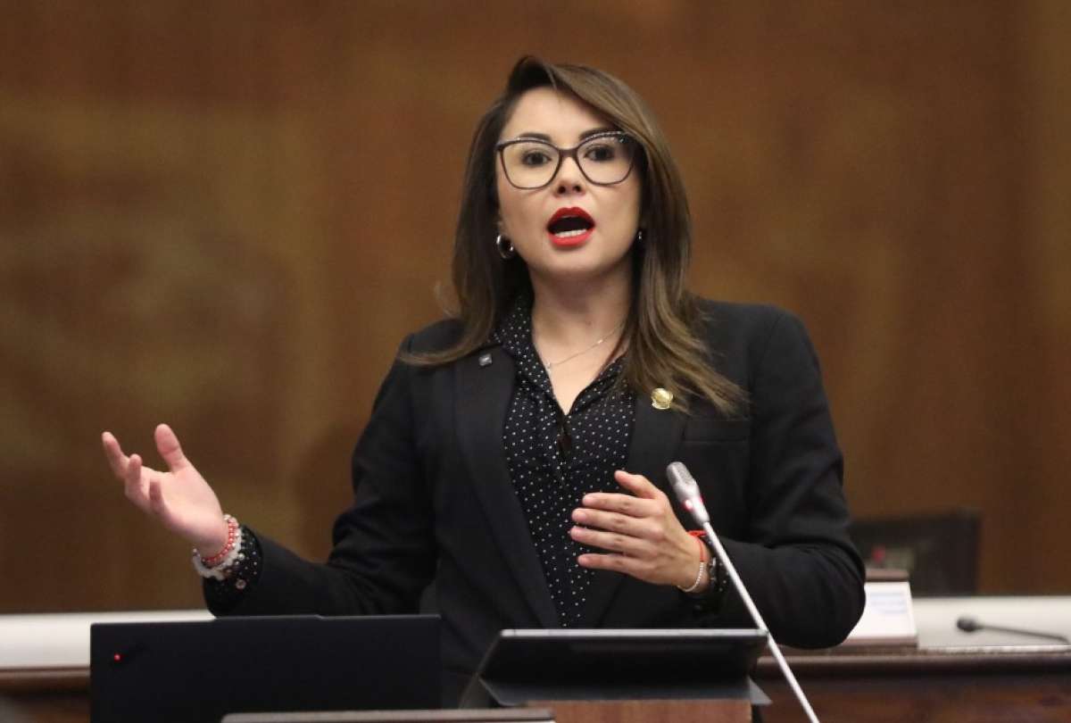 La legisladora Nataly Morillo lanzó duros cuestionamientos a la bancada de la Revolución Ciudadana por su falta de "acciones concretas" en el caso de presunta agresión sexual que involucra al legislador Santiago D.