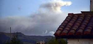 A las 18:22 se registr&oacute; una nueva emisi&oacute;n de ceniza del volc&aacute;n Cotopaxi. Foto: AFP  