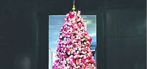 Rosas ecuatorianas adornan &aacute;rbol de Navidad ganador de concurso en EE.UU.