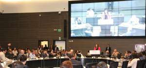 Representantes de la Unesco y de los municipios de San Miguel de los Bancos y Pedro Vicente Maldonado asistieron este viernes 26 de julio de 2019 a la celebraci&oacute;n.
