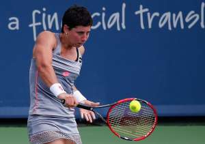 La espa&ntilde;ola Su&aacute;rez cay&oacute; por 6-1 y 6-2 ante Sloane Stephen. Foto: AFP