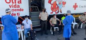Cruz Roja recolect&oacute; 50 pintas de sangre con el apoyo de la Polic&iacute;a