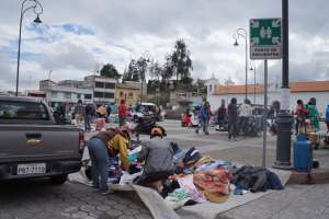 En varias zonas de la ciudad existen letreros que indican ser &lsquo;puntos de encuentro&rsquo; para los ciudadanos, en caso de una evacuaci&oacute;n de emergencia. Foto: Silvia Osorio/ El Tel&eacute;grafo