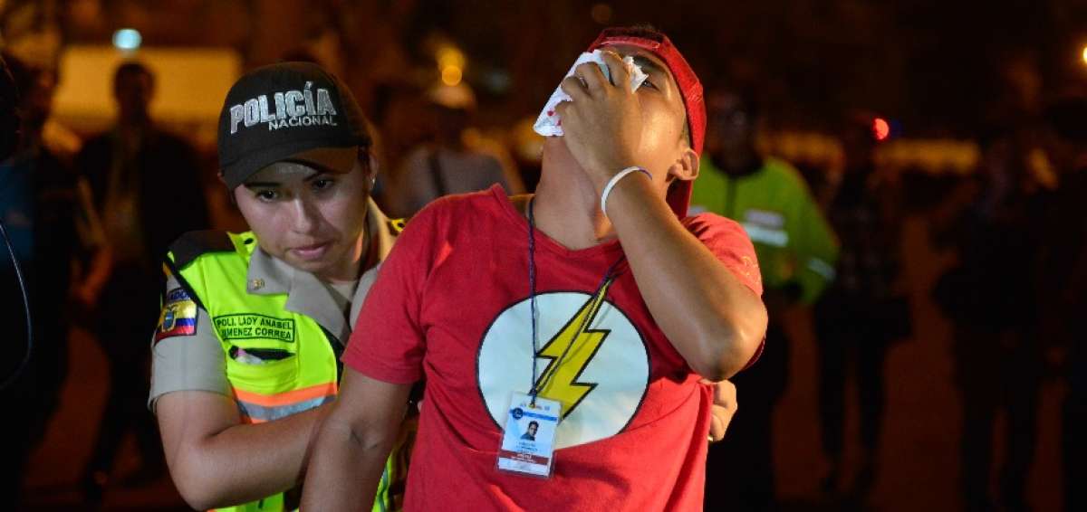El fotoperiodista Marcos Pin fue agredido por militantes de CREO en los exteriores de la Delegaci&oacute;n Provincial del CNE en Guayas.