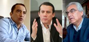 Izq.: Yoffre Poma, Ricardo Zambrano y Gustavo Baroja.