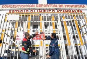El estadio Olímpico Atahualpa fue clausurado por funcionarios municipales