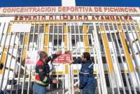 El estadio Olímpico Atahualpa fue clausurado por funcionarios municipales