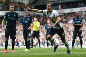 Harry Kane, a los 61 minutos, rompi&oacute; su sequ&iacute;a goleadora esta temporada con los Spurs. Foto: AFP