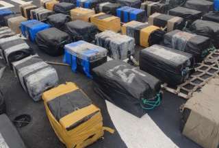 Los guardacostas de las Fuerzas Armadas decomisaron un cargamento de 1,5 toneladas de droga.