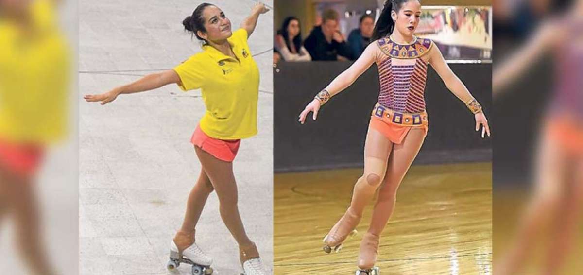 D izquierda a derecha. Mar&iacute;a Eduarda Fuentes Ch&oacute;ez suele poner en sus intervenciones flamenco y m&uacute;sica cl&aacute;sica. En cambio a Samia &Aacute;lava Bitar tiene 13 a&ntilde;os, se dedica al patinaje art&iacute;stico desde los 5.