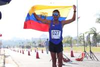 Daniel Pintado ganó la medalla de oro en los 20 kilómetros marcha en Asunción