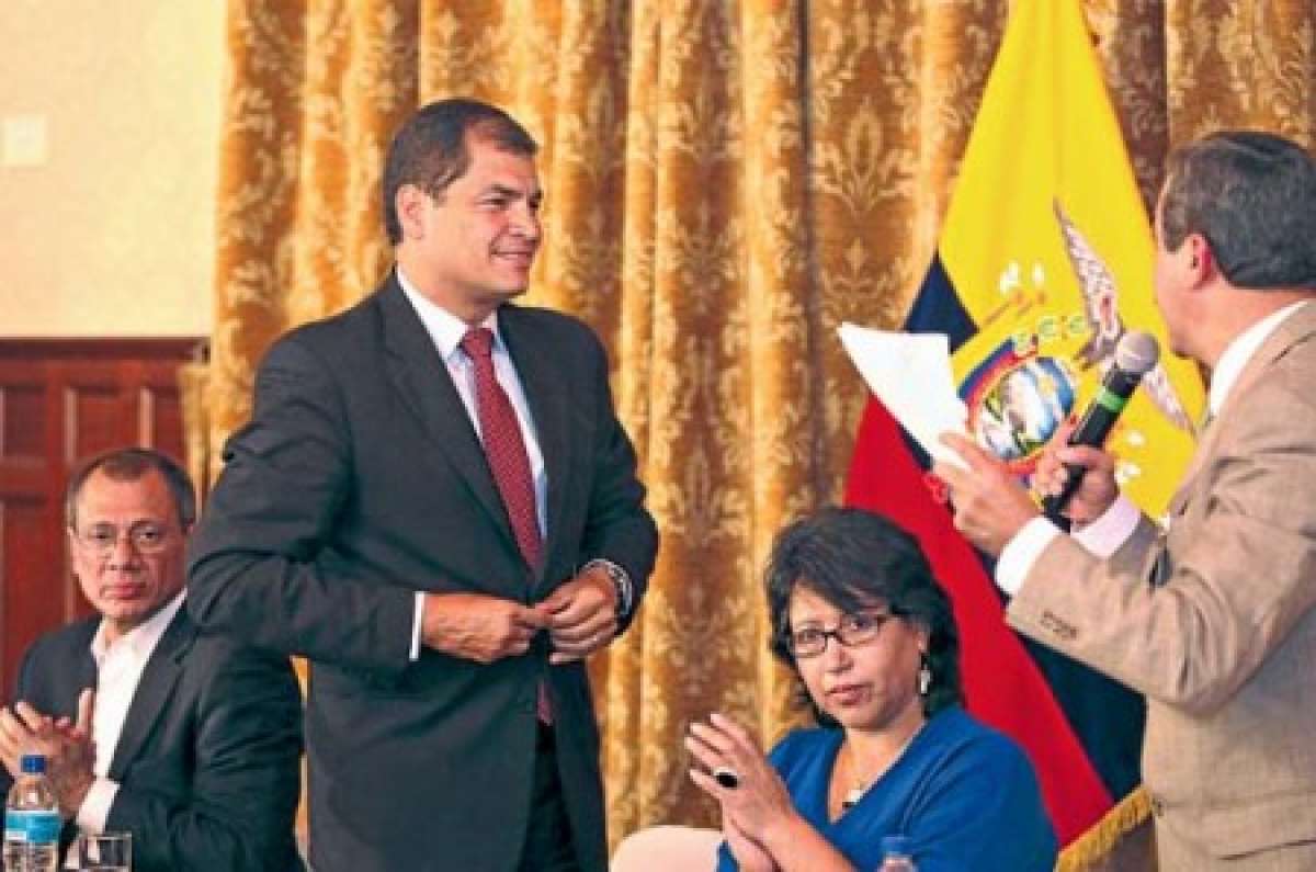 Rafael Correa, presidente de la Rep&uacute;blica, mantiene un alto nivel de aprobaci&oacute;n de su gesti&oacute;n en los &uacute;ltimos 7 a&ntilde;os. Foto: Cortes&iacute;a.